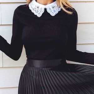 Organza Collar Top